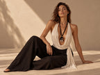 Noa Natural Onyx & Shell Necklace