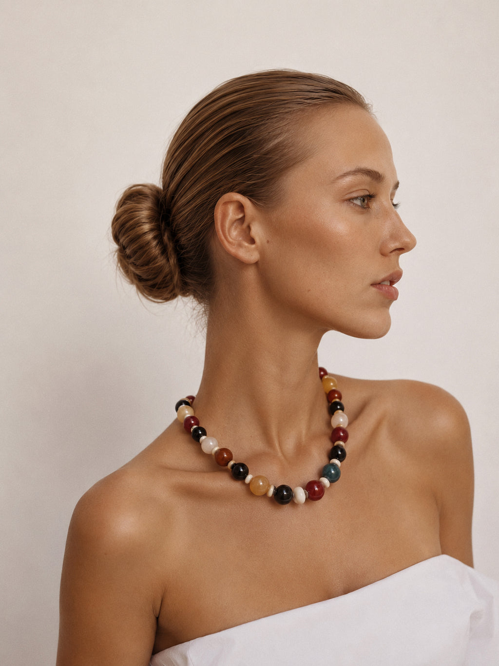 Salma Natural Agate Necklace