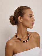 Salma Natural Agate Necklace